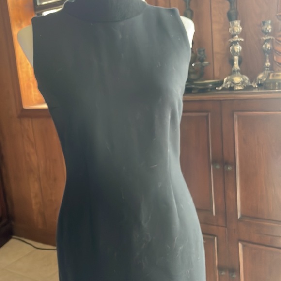 PERFECT DRESS! Ribbed neck, fully lined w small slit in back - Picture 2 of 8